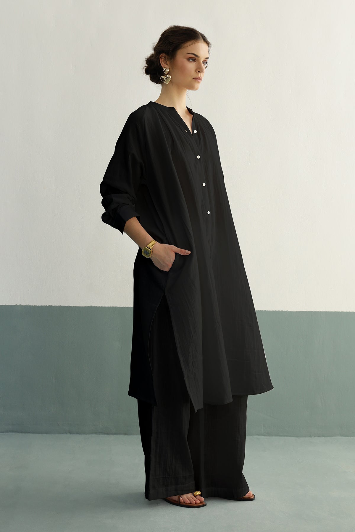 Leona Co-ord Set: Black