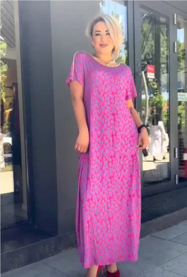 “Modernia Curve – Modern Print Plus Size Dress.”