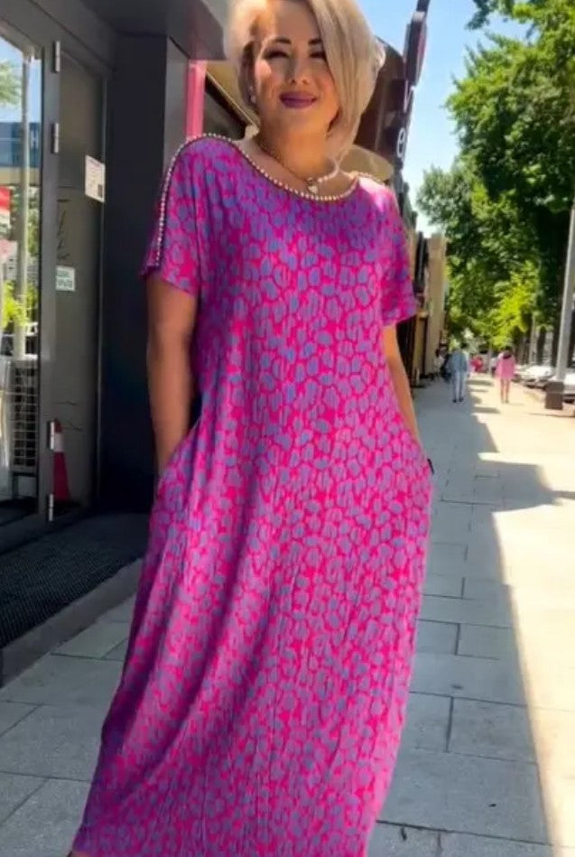 “Modernia Curve – Modern Print Plus Size Dress.”