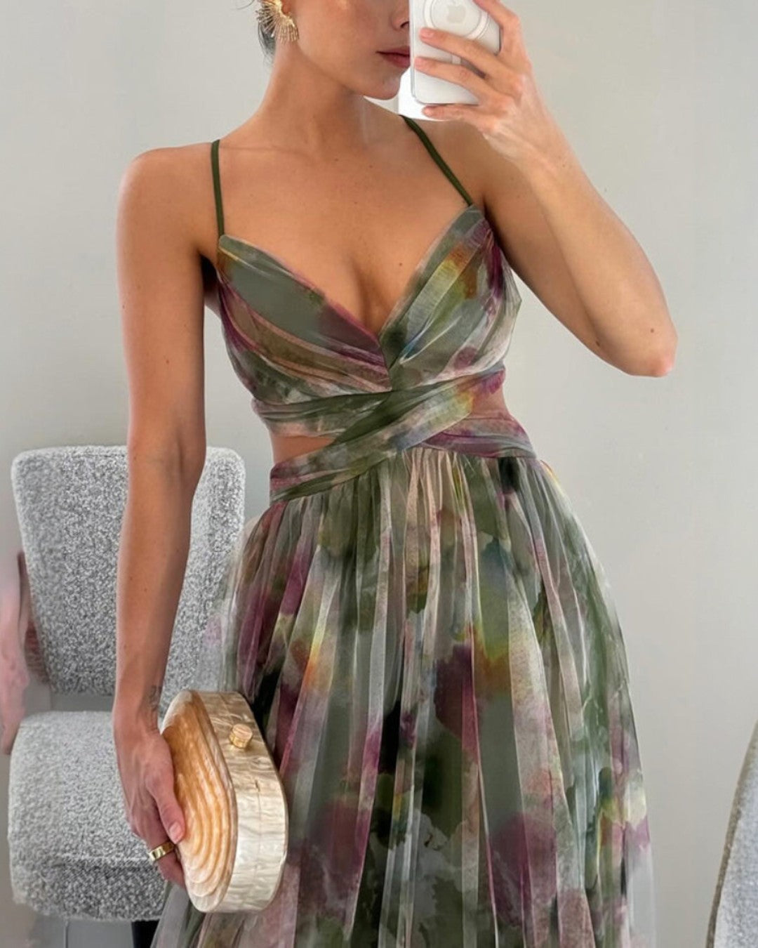 DELACROIX | Floral Elegance Maxi Dress