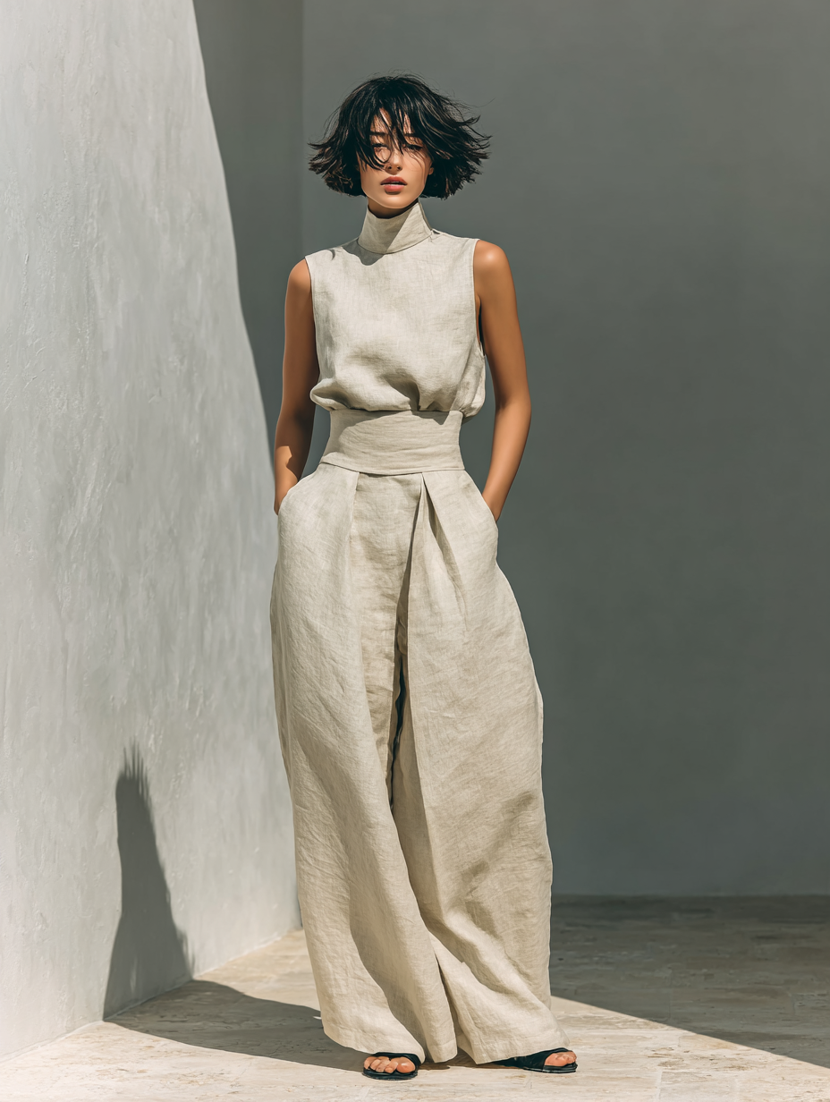 Linvara™ | Minimal Tank & Wide-Leg Set