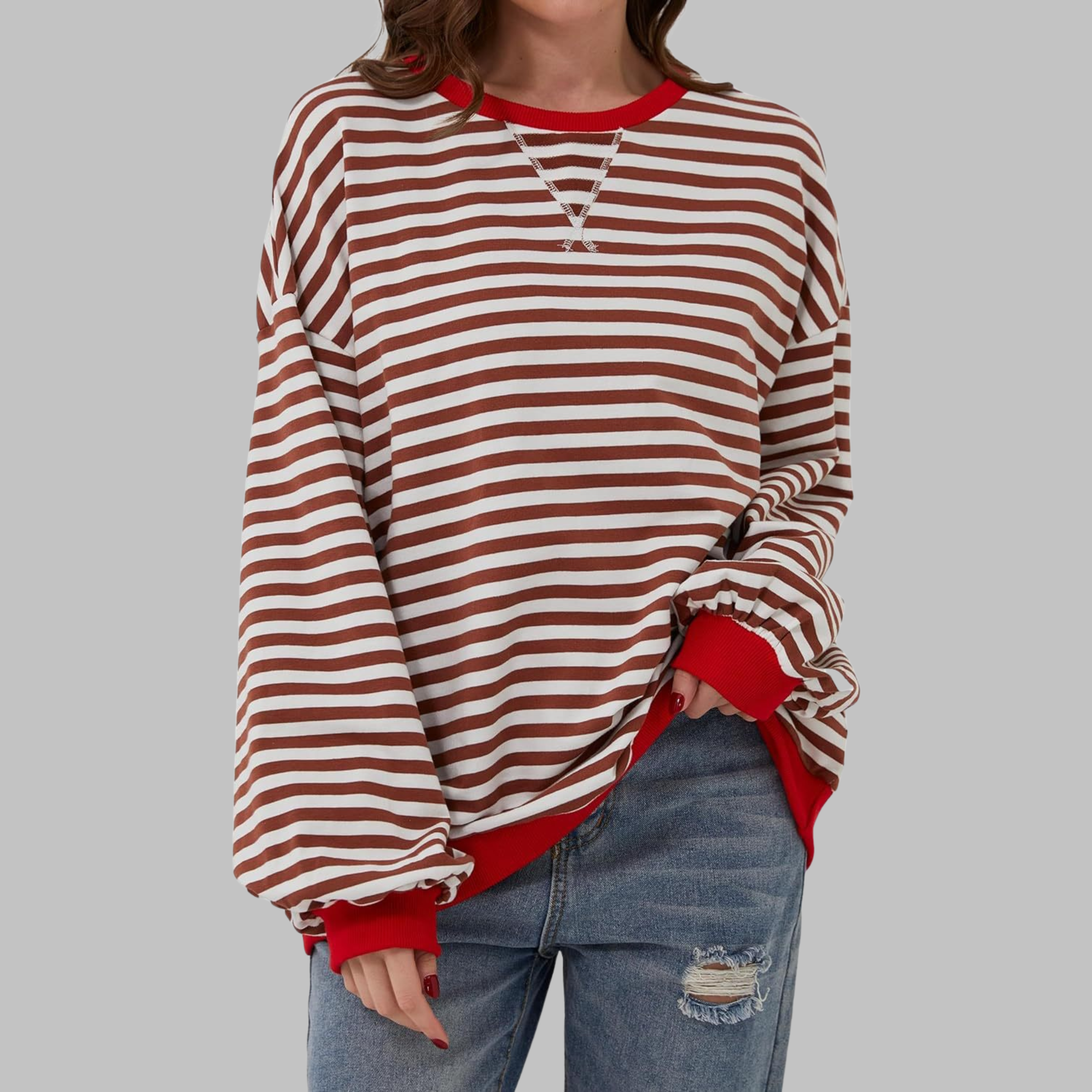 Virel Stripe Cloud Sweatshirt
