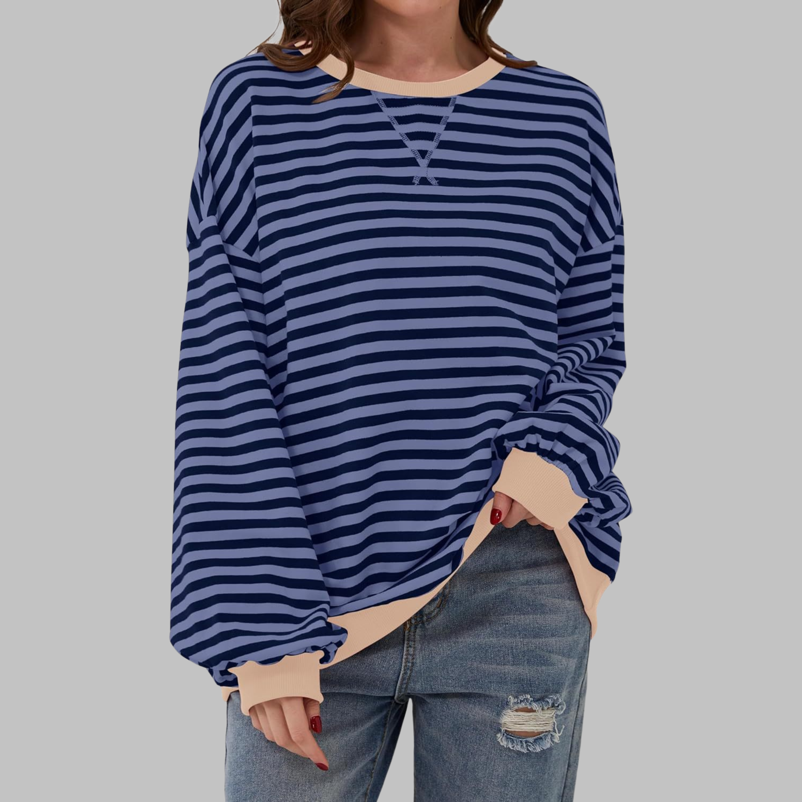 Virel Stripe Cloud Sweatshirt