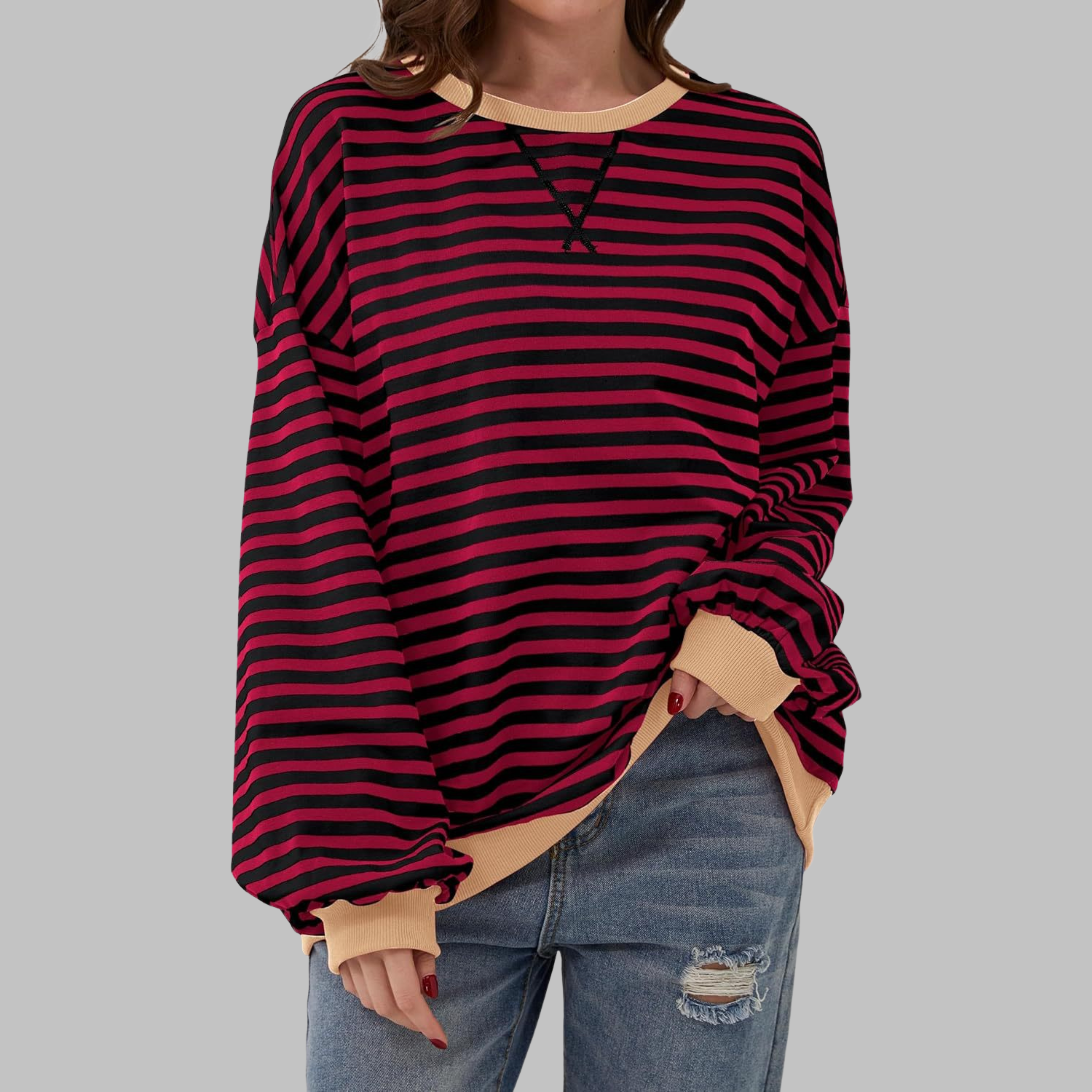 Virel Stripe Cloud Sweatshirt