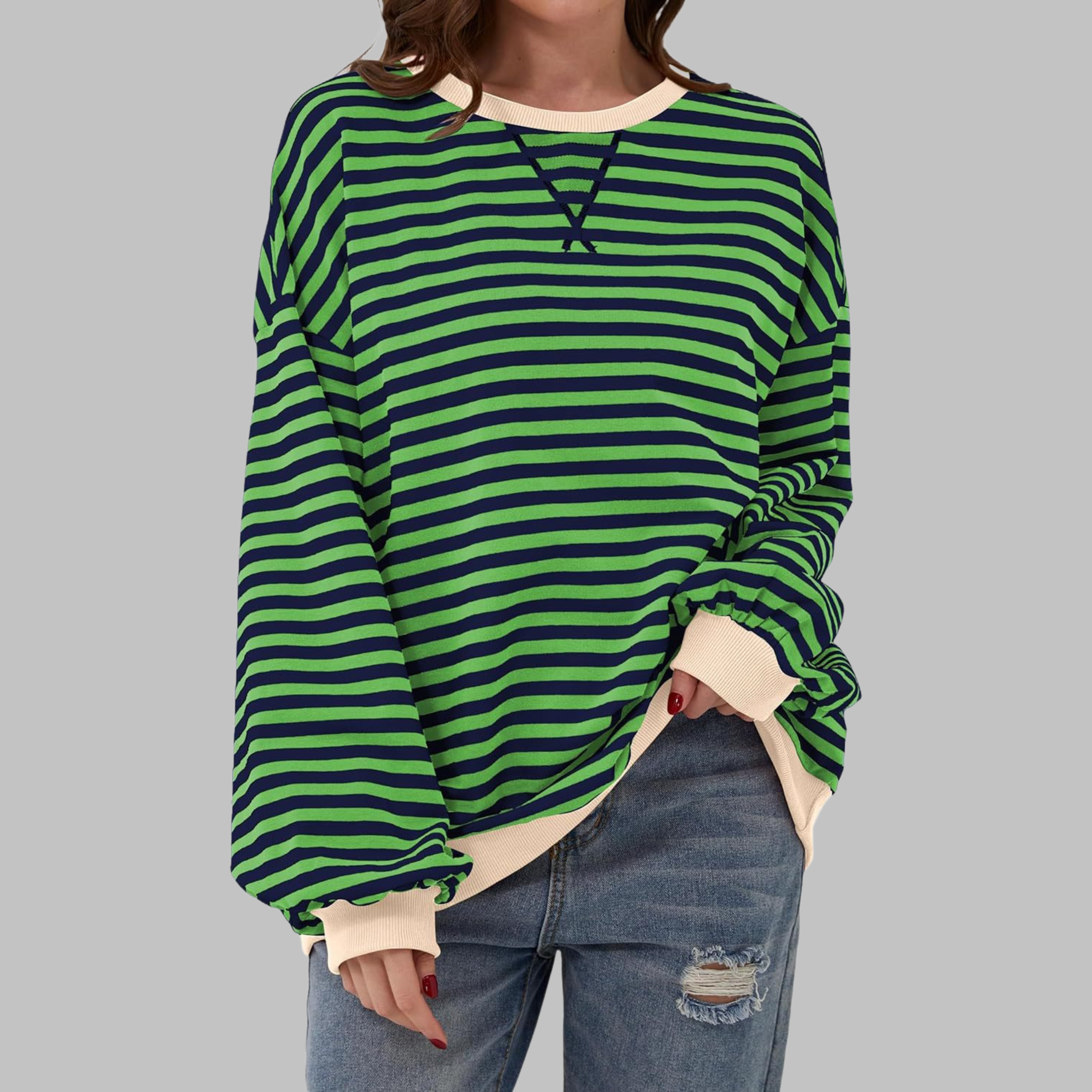Virel Stripe Cloud Sweatshirt