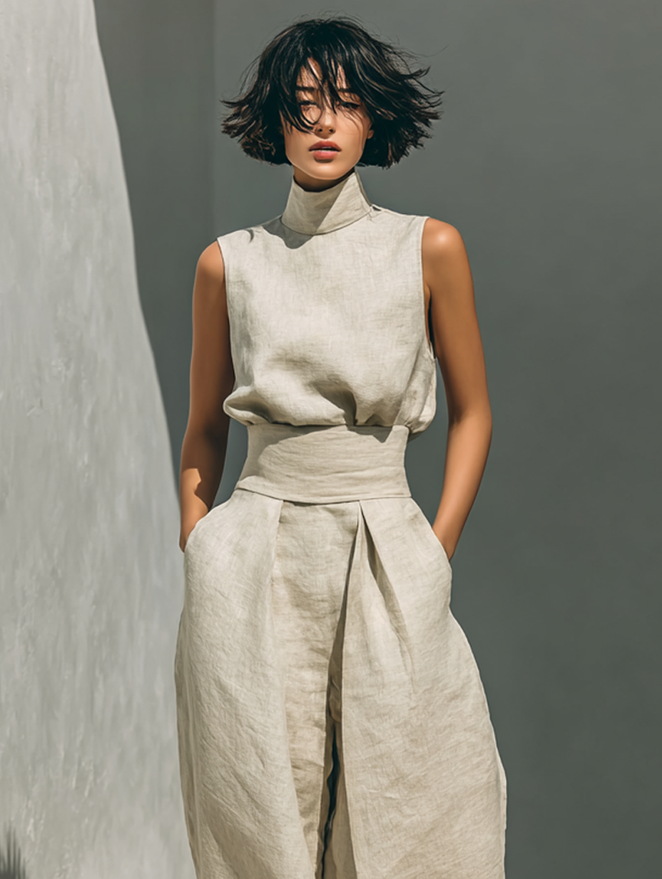 Linvara™ | Minimal Tank & Wide-Leg Set