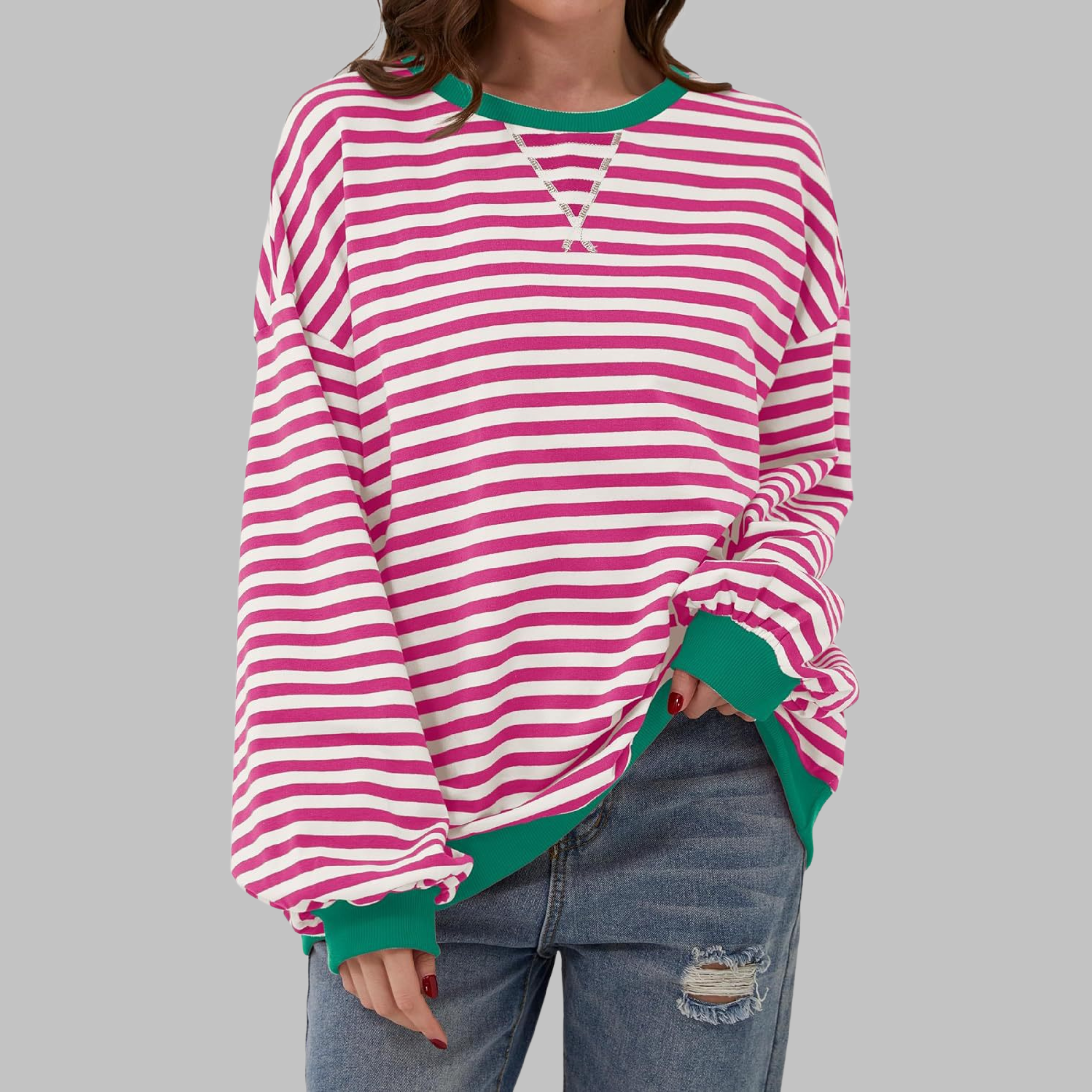 Virel Stripe Cloud Sweatshirt