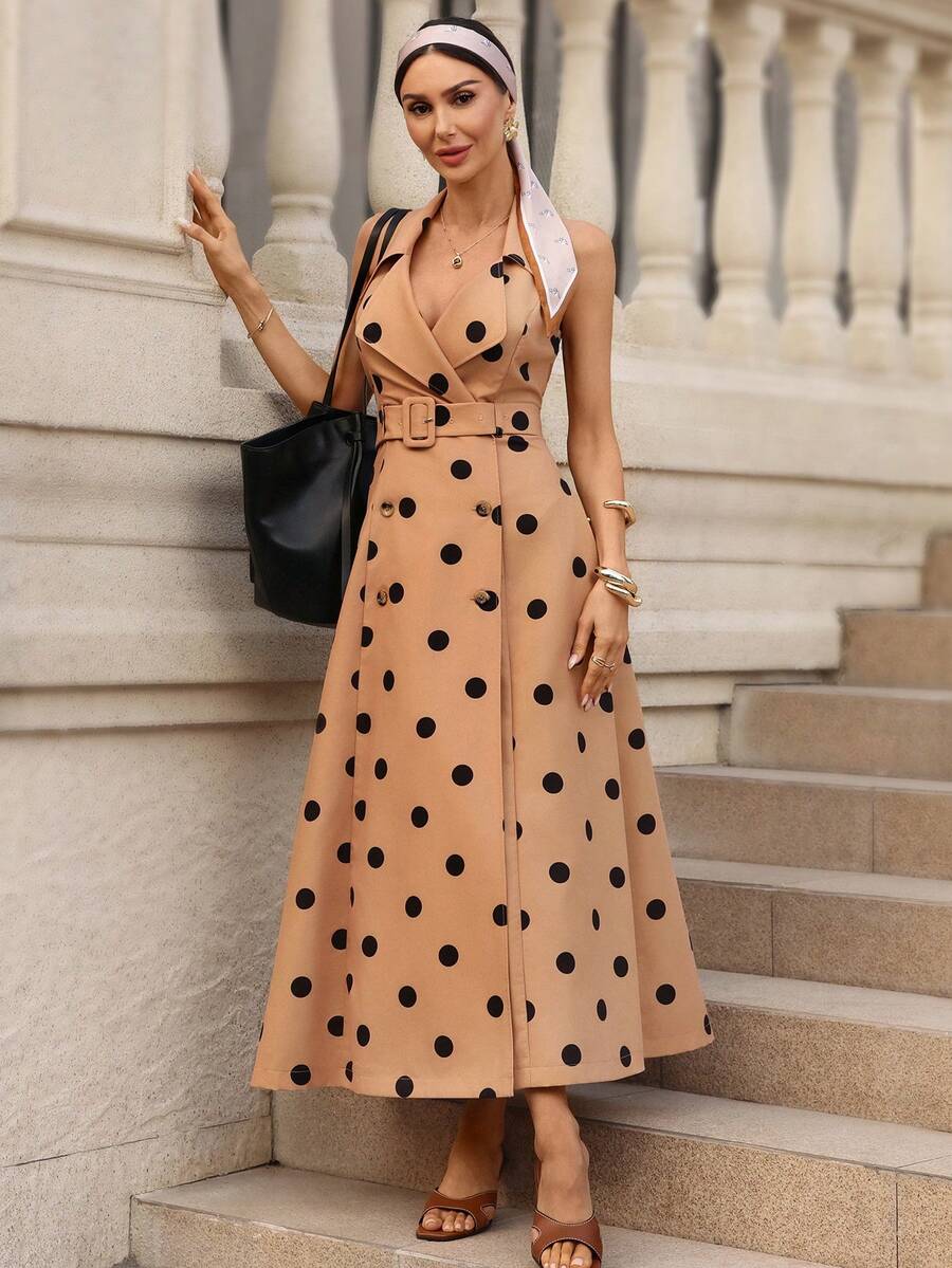 Azure Belle Belted Maxi Dress