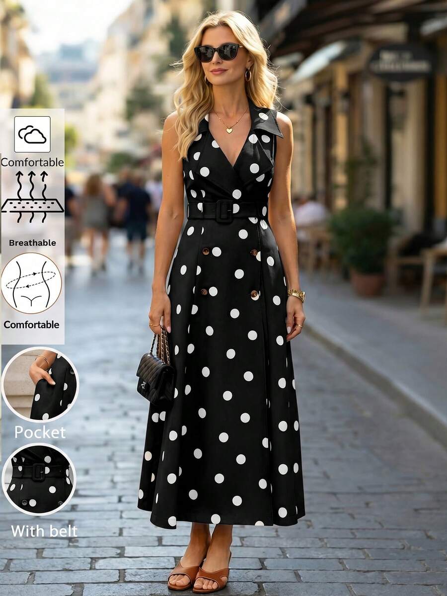 Azure Belle Belted Maxi Dress