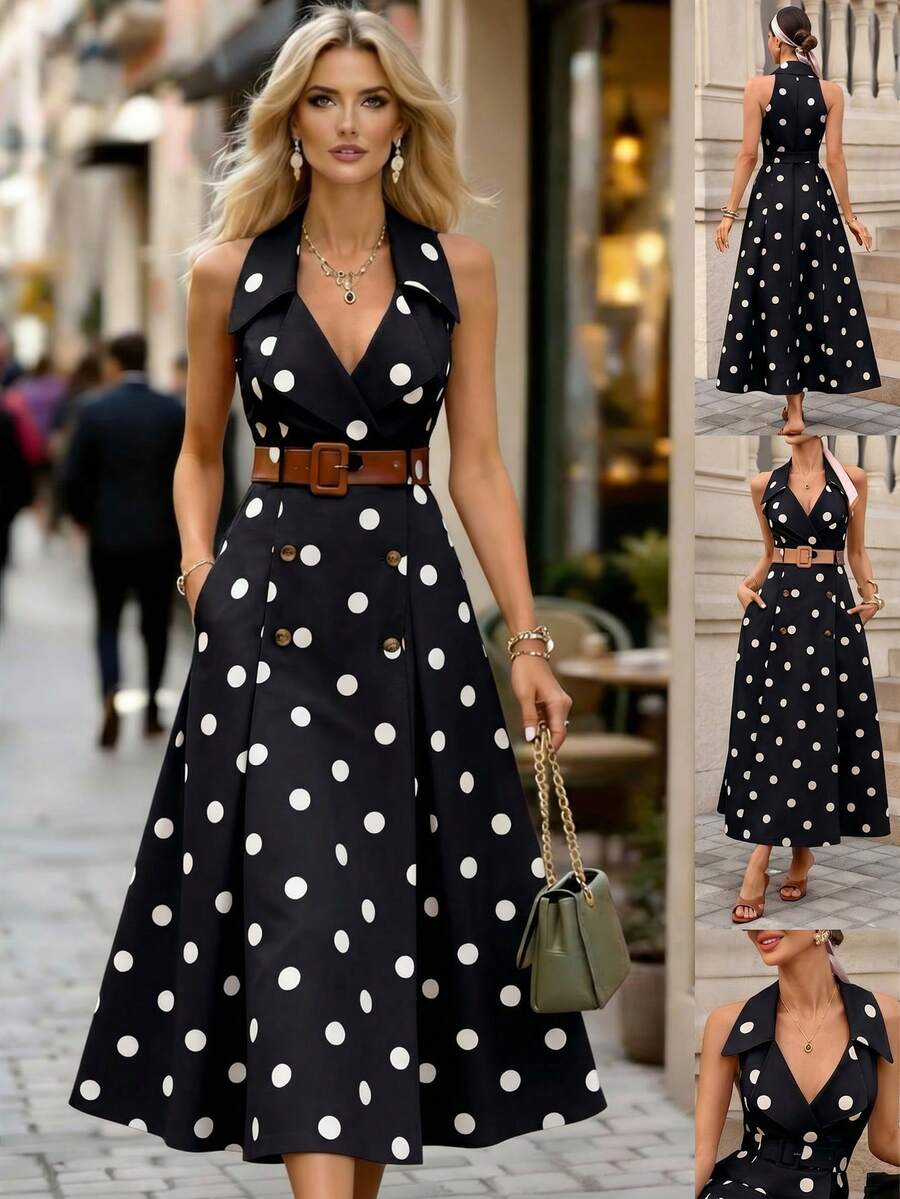 Azure Belle Belted Maxi Dress