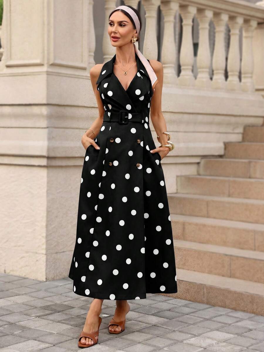 Azure Belle Belted Maxi Dress