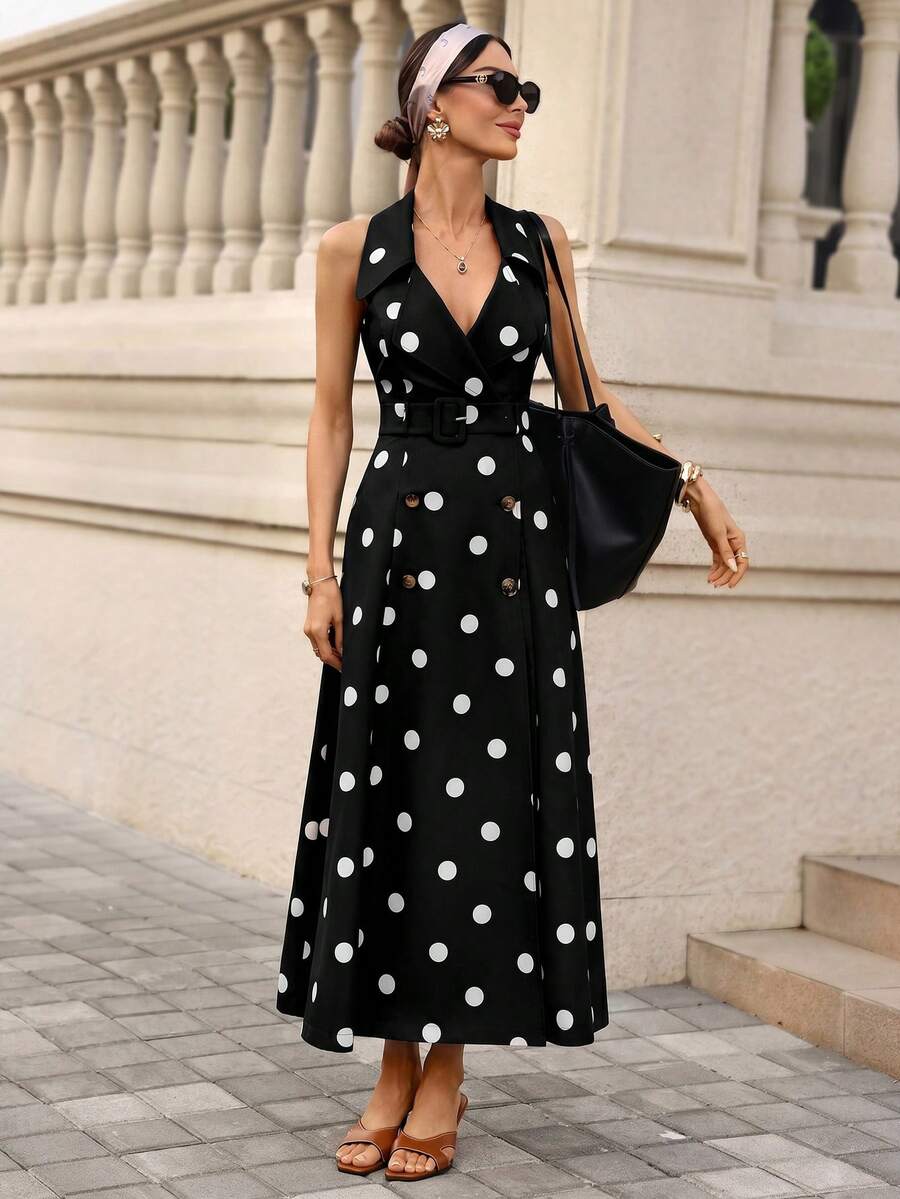 Azure Belle Belted Maxi Dress
