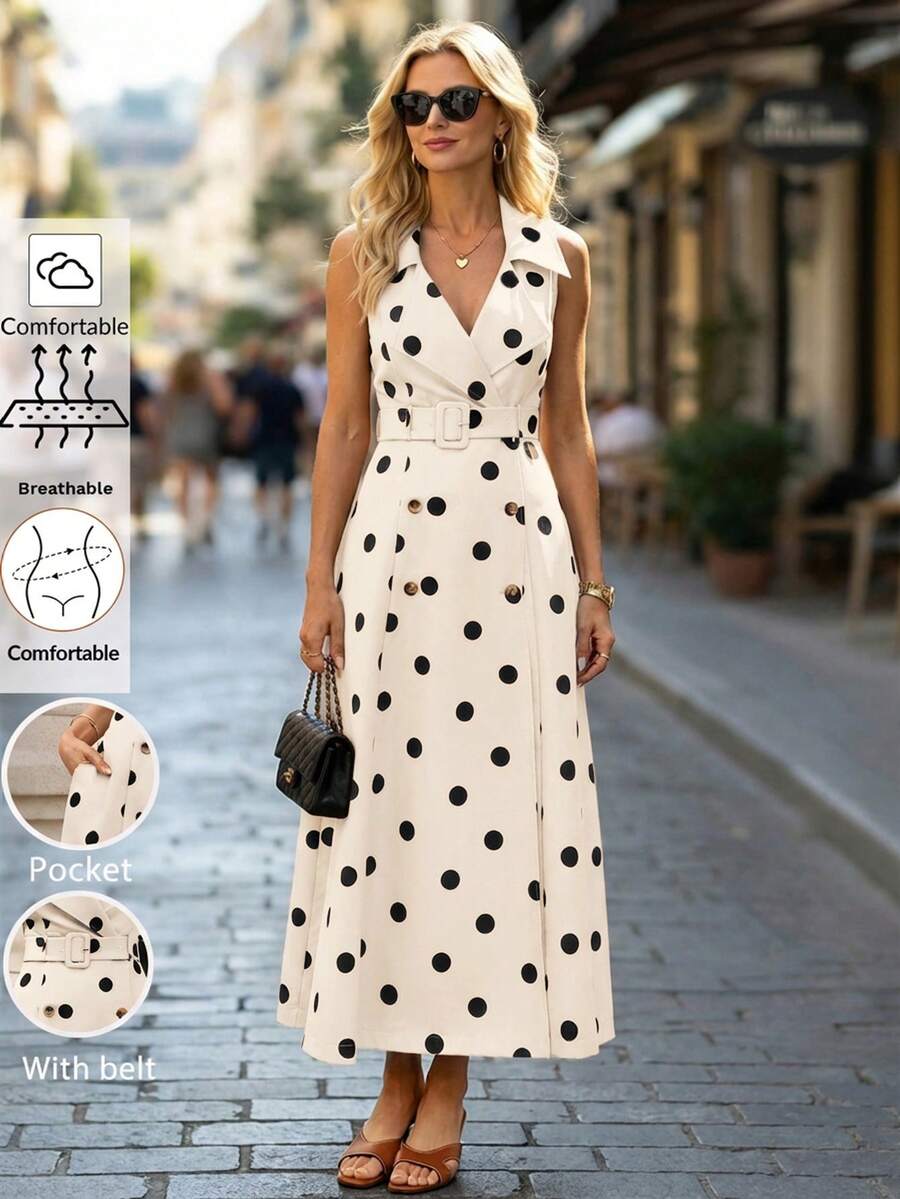 Azure Belle Belted Maxi Dress