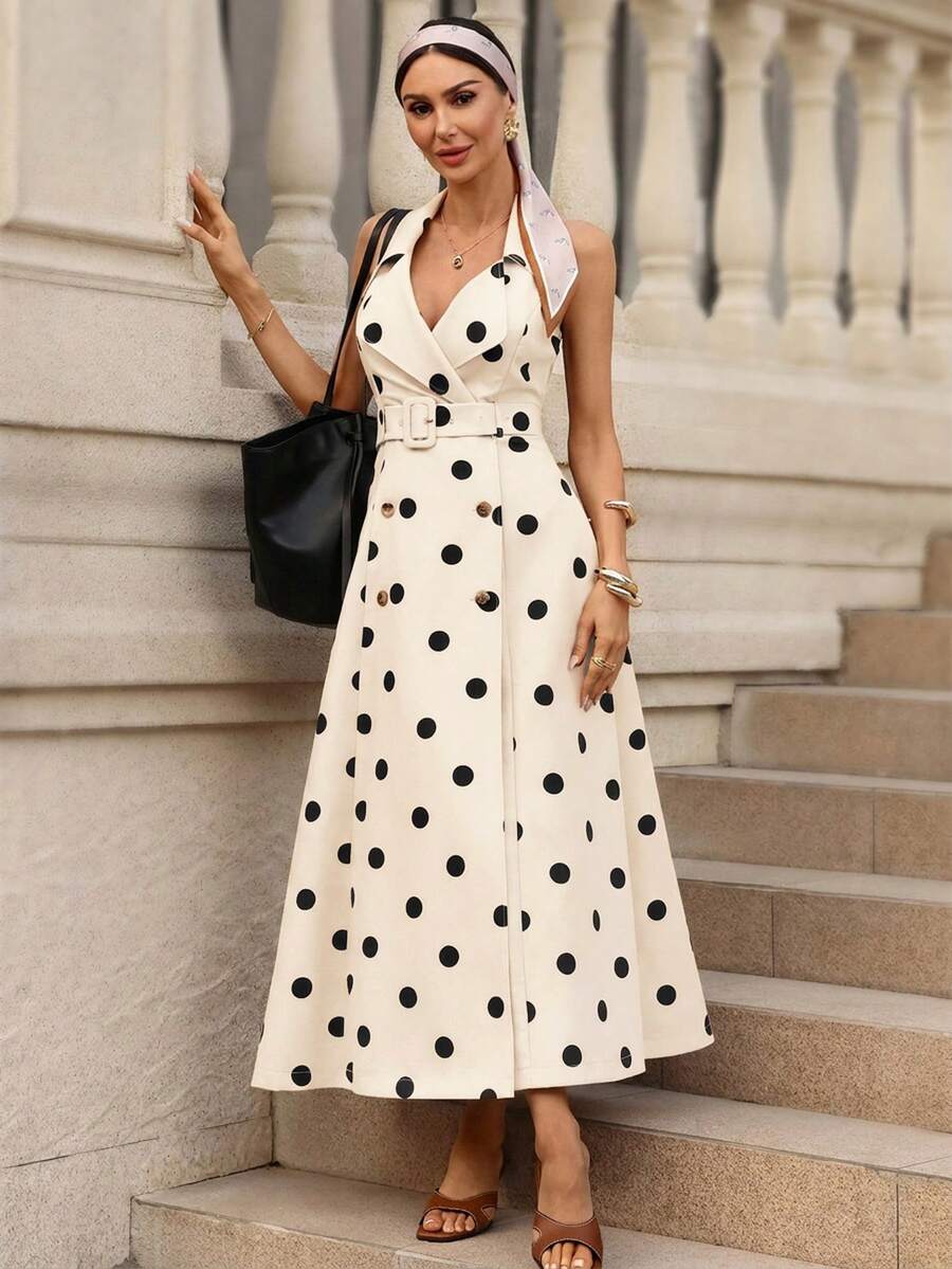 Azure Belle Belted Maxi Dress