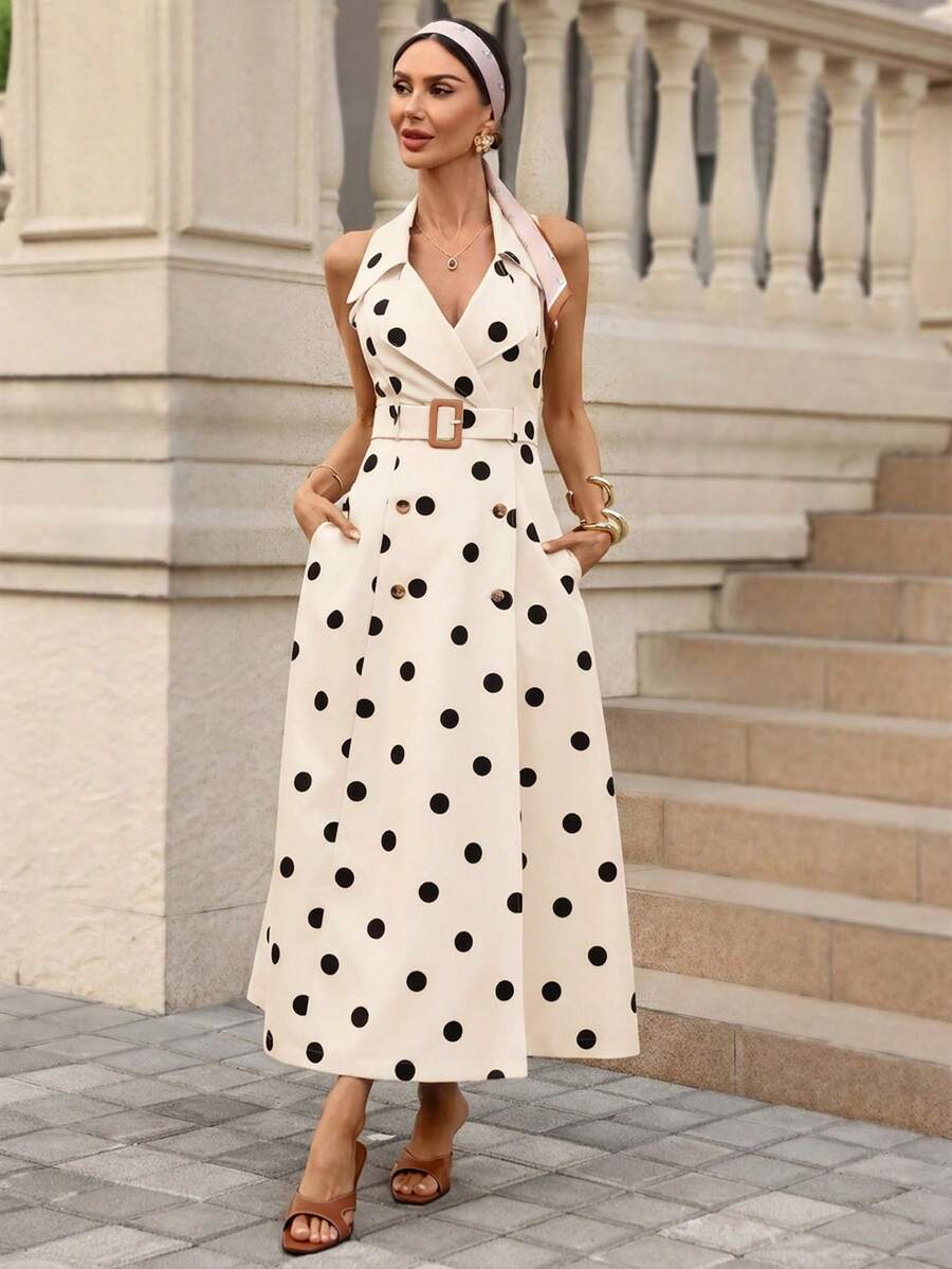 Azure Belle Belted Maxi Dress