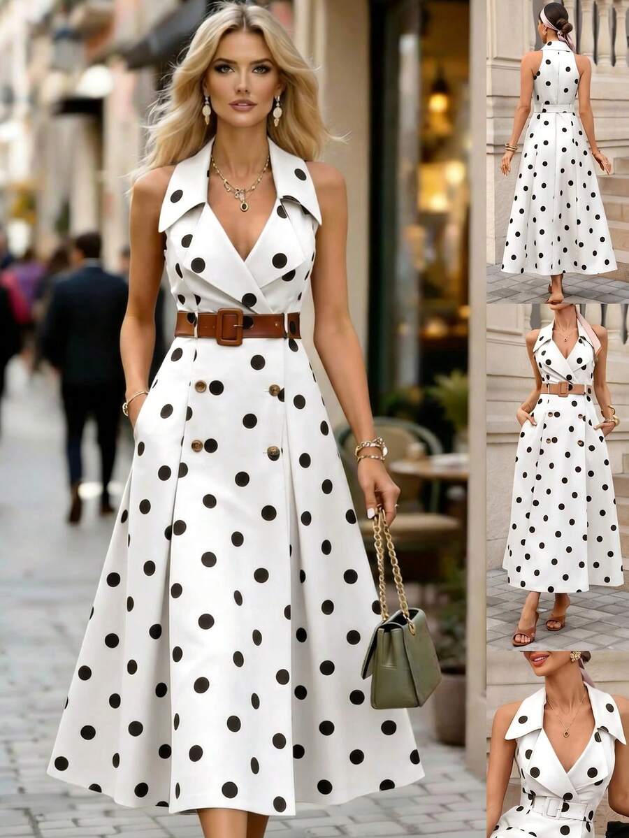 Azure Belle Belted Maxi Dress