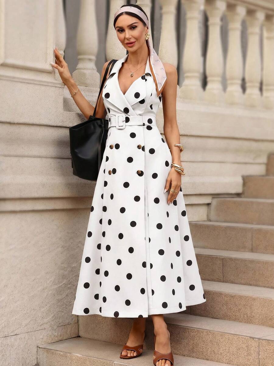 Azure Belle Belted Maxi Dress
