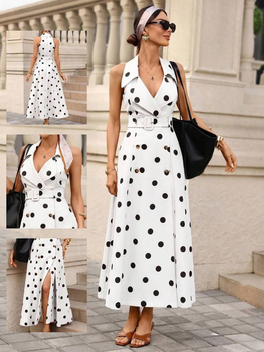 Azure Belle Belted Maxi Dress
