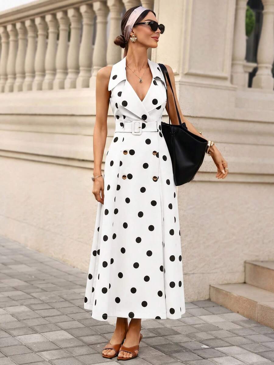 Azure Belle Belted Maxi Dress