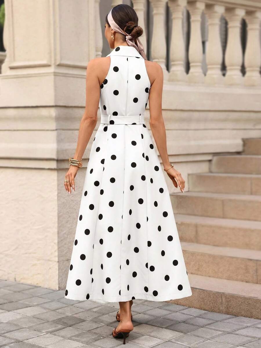 Azure Belle Belted Maxi Dress