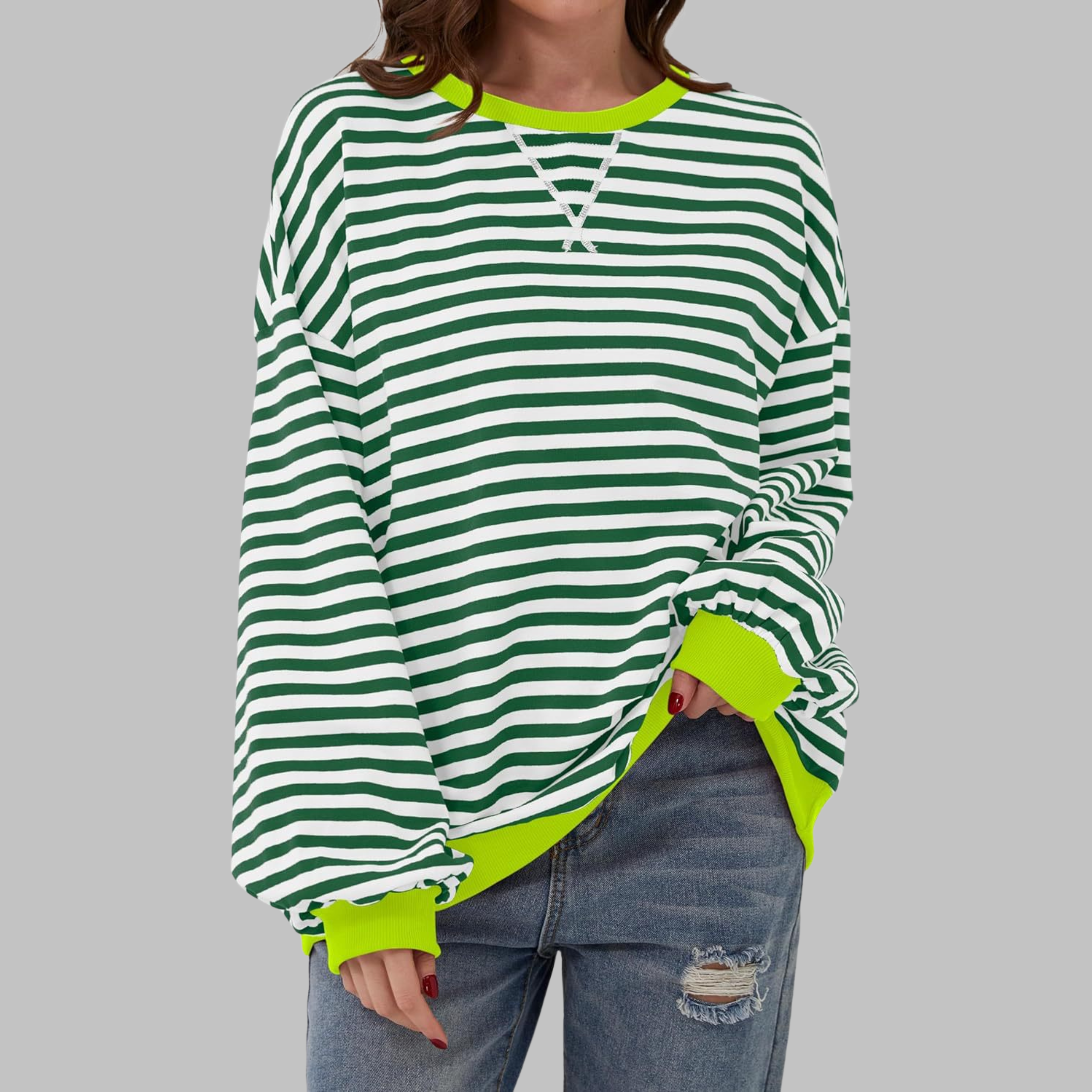 Virel Stripe Cloud Sweatshirt