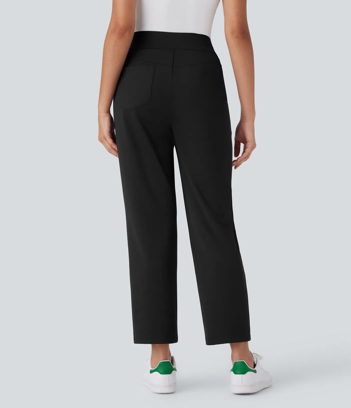 “Mid-rise, quick-drying golf pants with multiple pockets.”