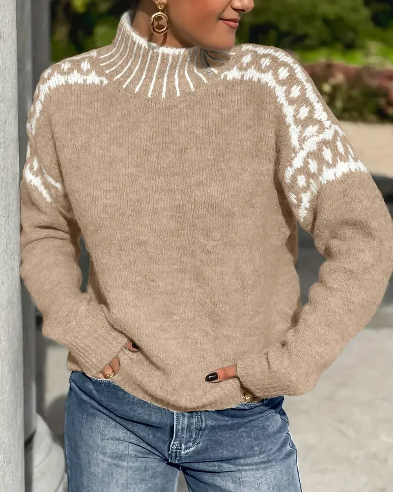 Nordelle ContrastGlow High Neck Jumper