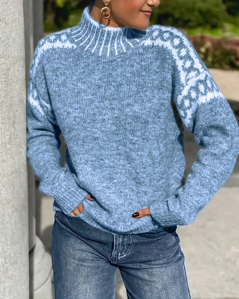 Nordelle ContrastGlow High Neck Jumper