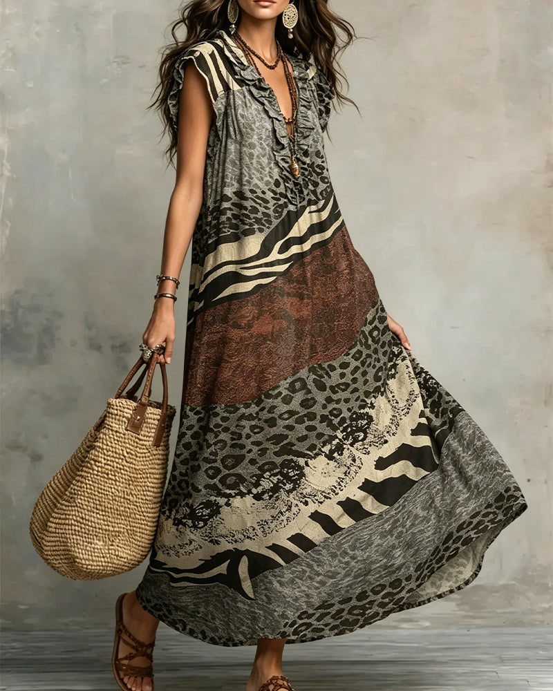 Veloura RucheMuse Patch Dress