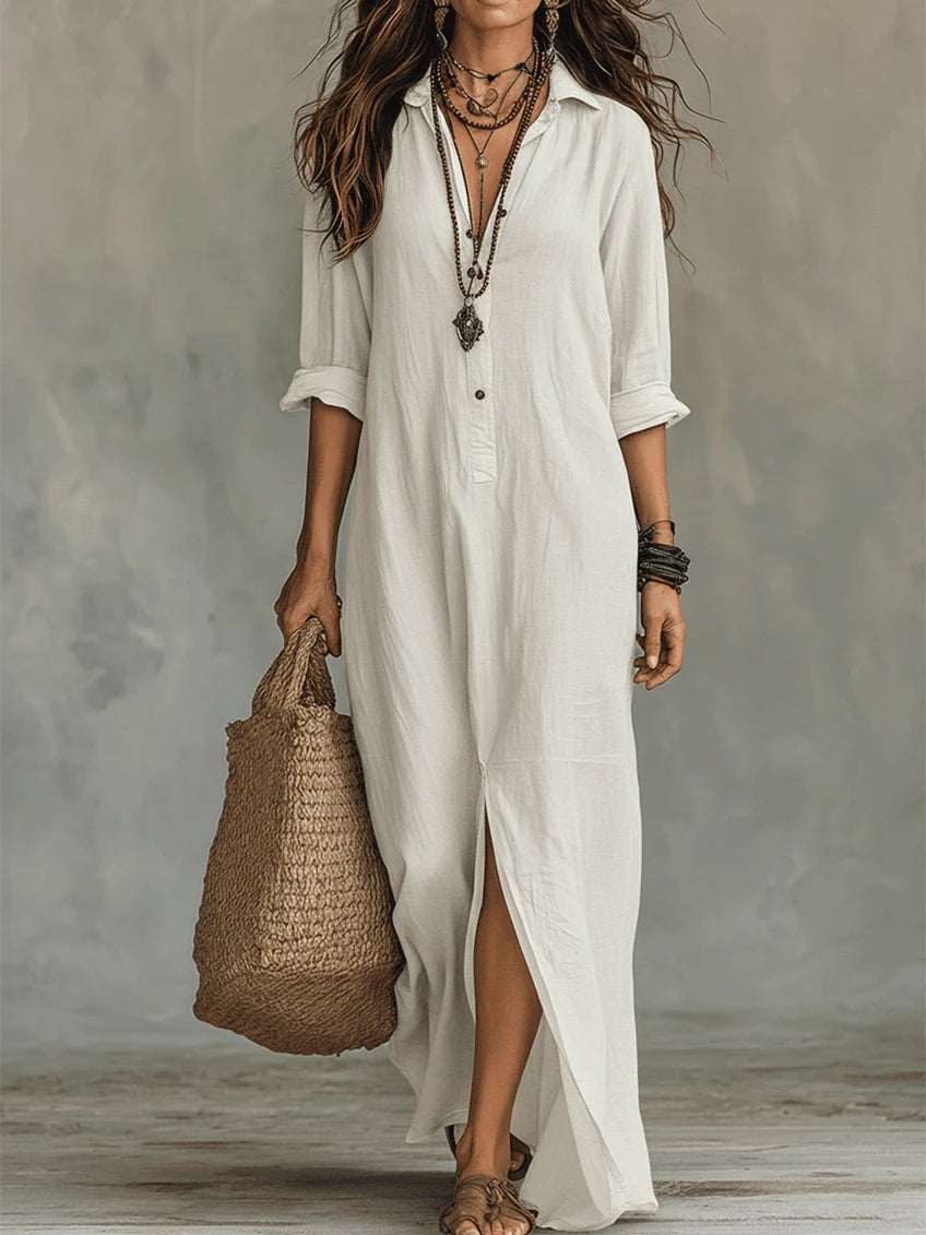 SAULE | Effortless Maxi Dress with a Flattering Silhouette for Versatile Everyday Wear