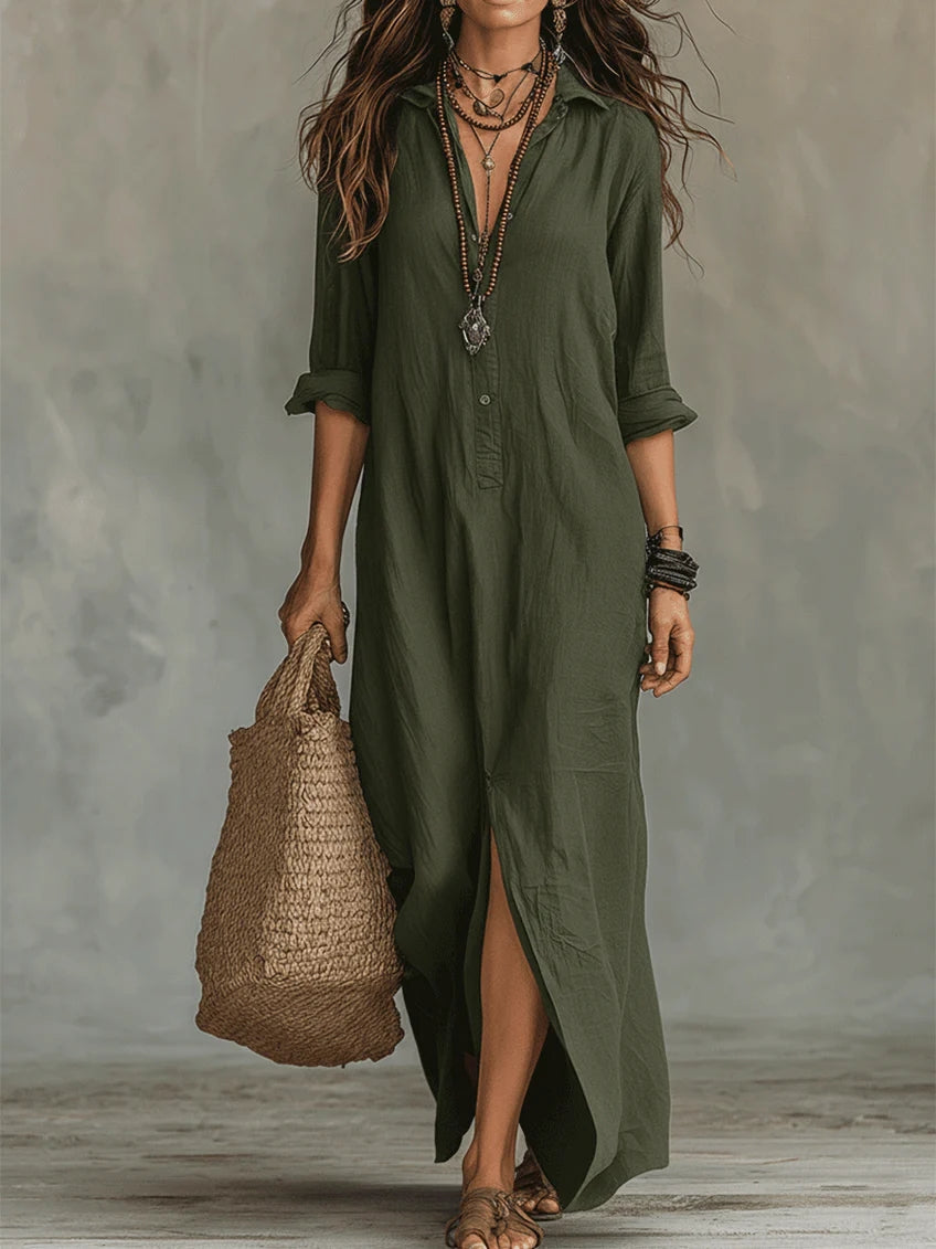 SAULE | Effortless Maxi Dress with a Flattering Silhouette for Versatile Everyday Wear