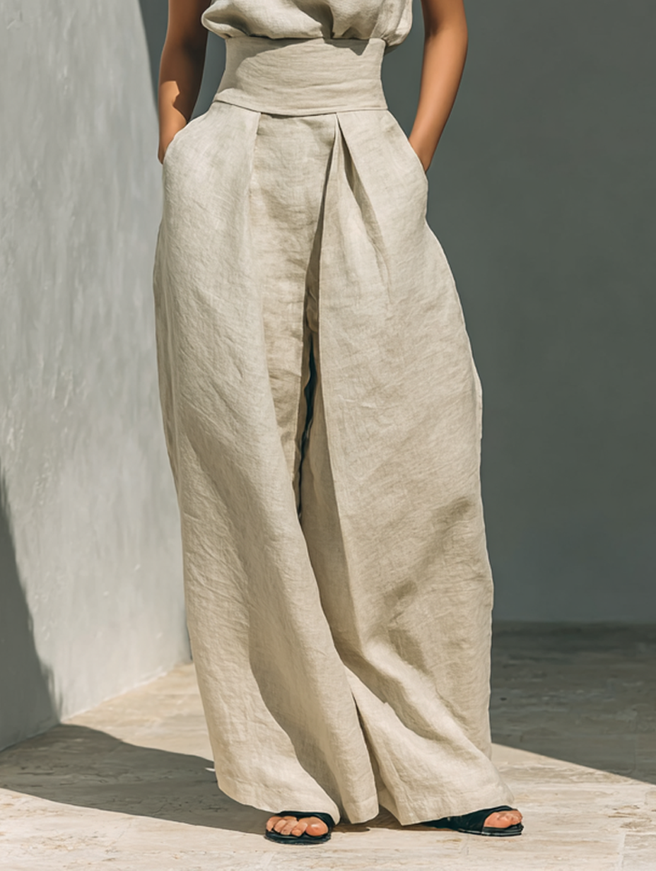 Linvara™ | Minimal Tank & Wide-Leg Set
