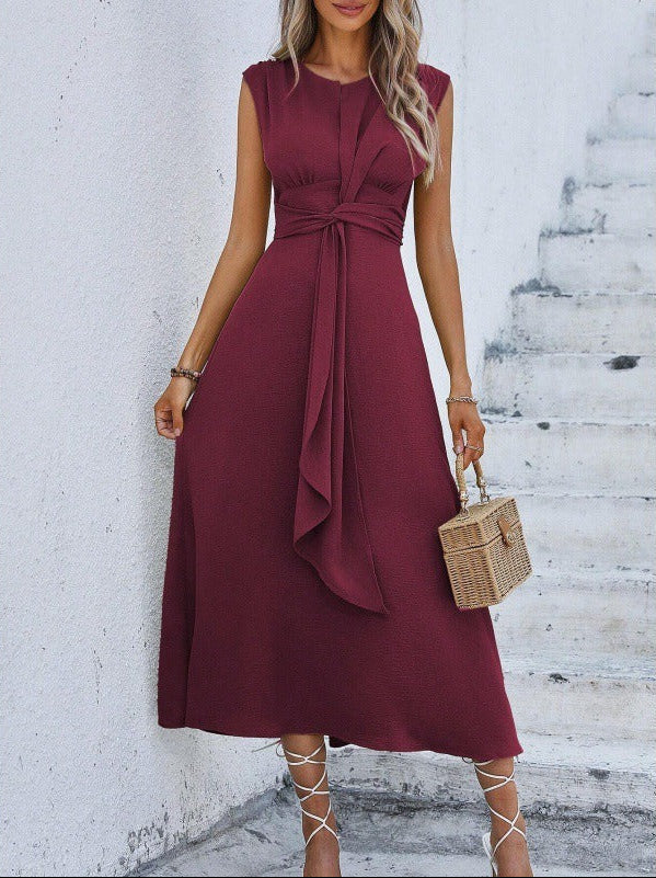 Eva - Sleeveless Belted Dress