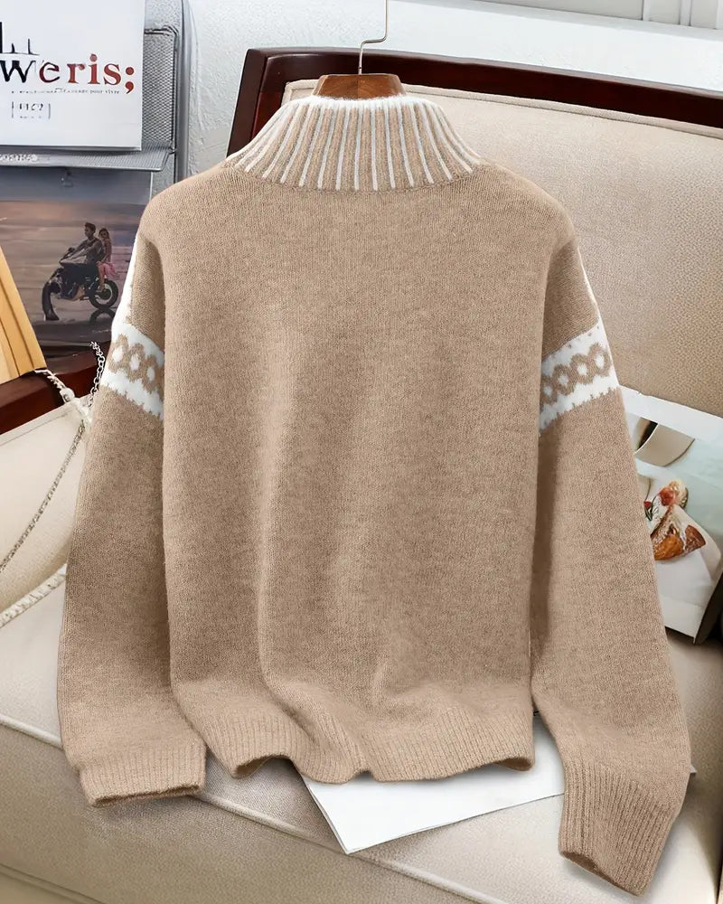 Nordelle ContrastGlow High Neck Jumper