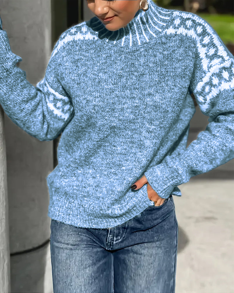 Nordelle ContrastGlow High Neck Jumper