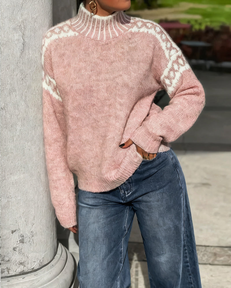 Nordelle ContrastGlow High Neck Jumper
