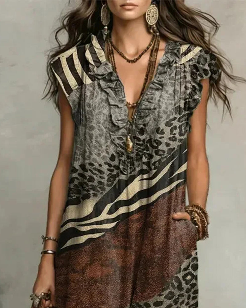 Veloura RucheMuse Patch Dress