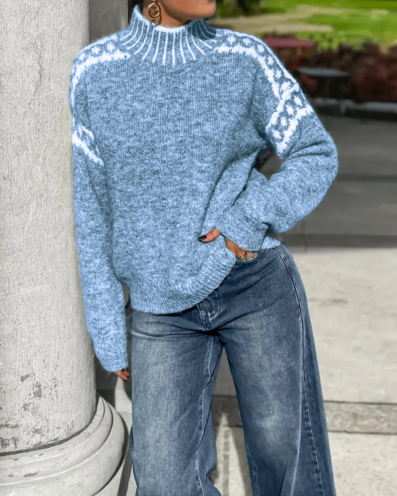 Nordelle ContrastGlow High Neck Jumper