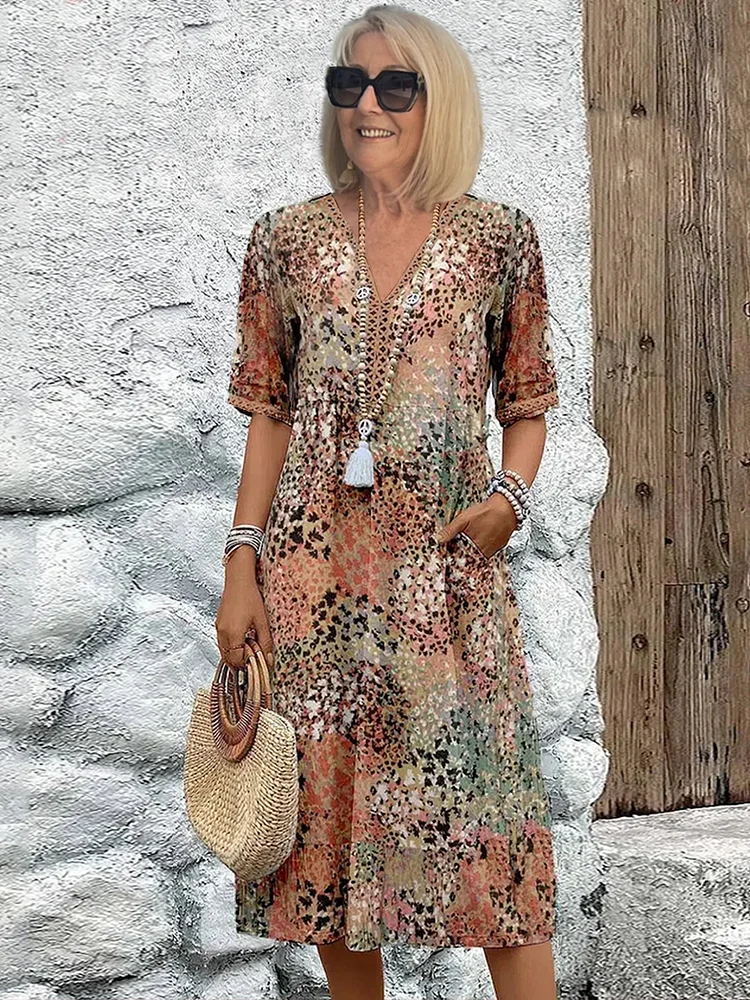 Vibrant Midi Dress ✨👗