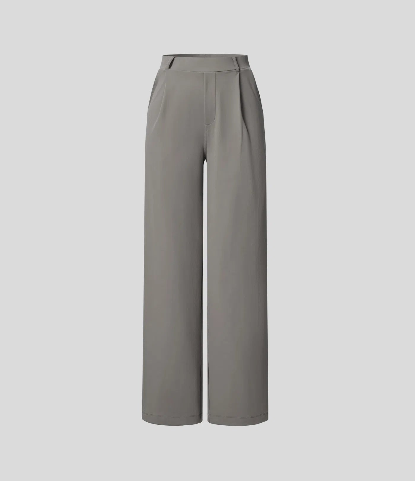 Halara Flex™ plissierte dehnbare Stoffhose mit hohem Bund, Seitentaschen und geradem Bein