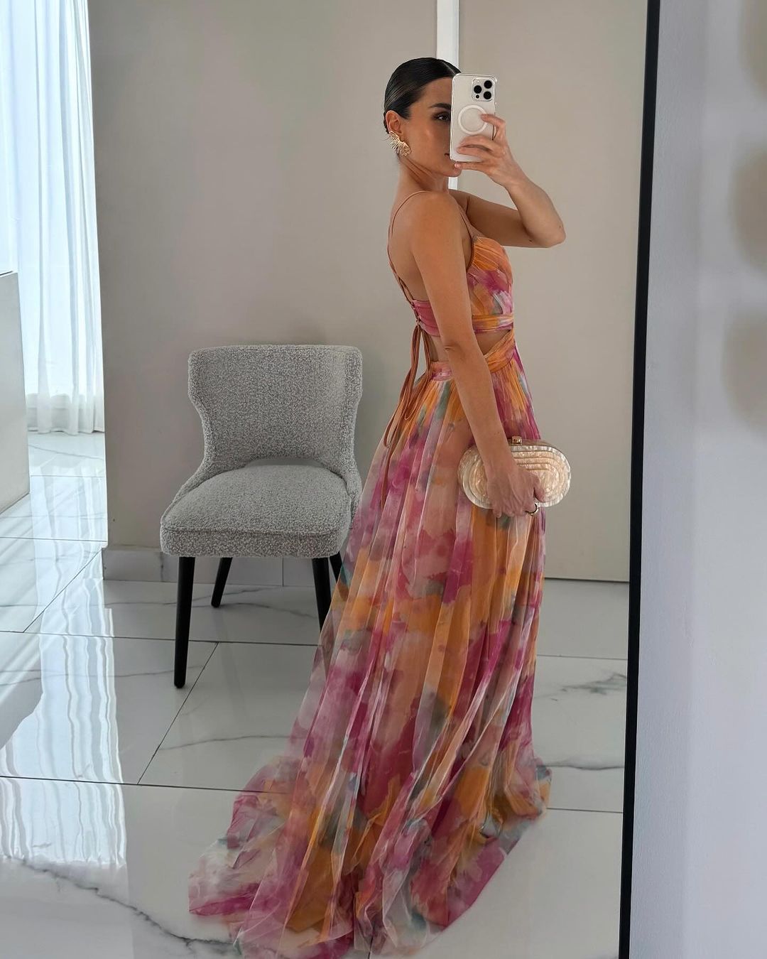 DELACROIX | Floral Elegance Maxi Dress