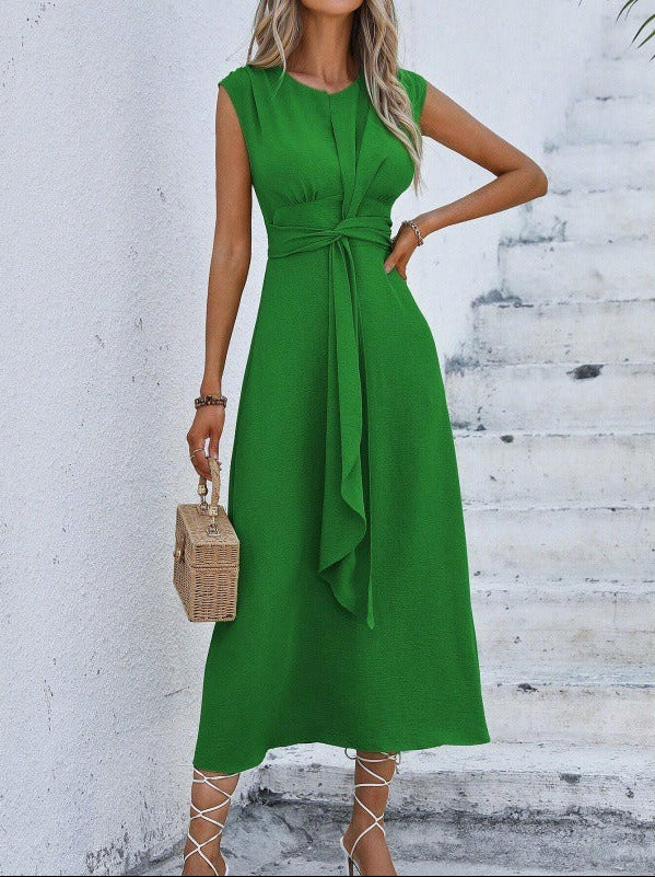 Eva - Sleeveless Belted Dress