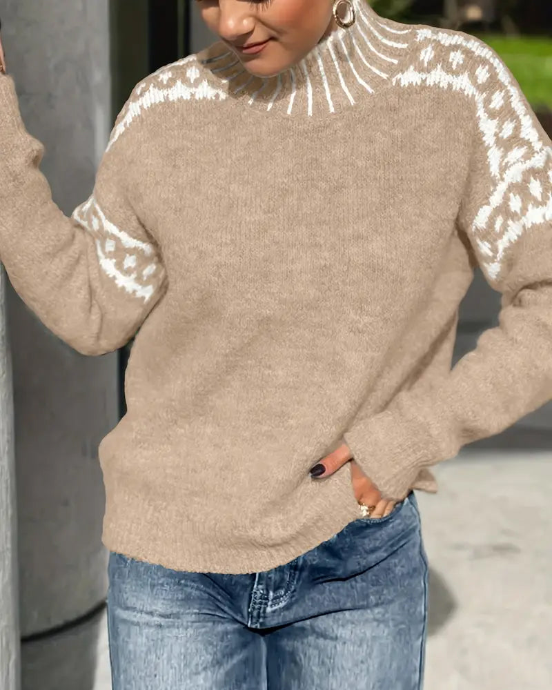 Nordelle ContrastGlow High Neck Jumper
