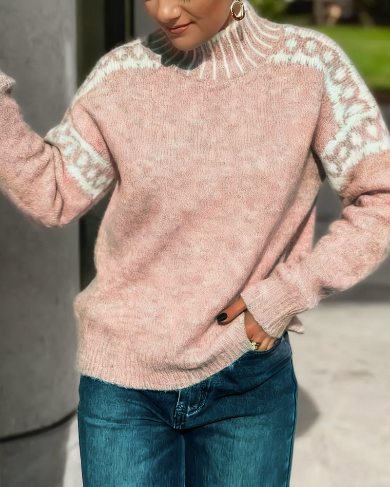 Nordelle ContrastGlow High Neck Jumper