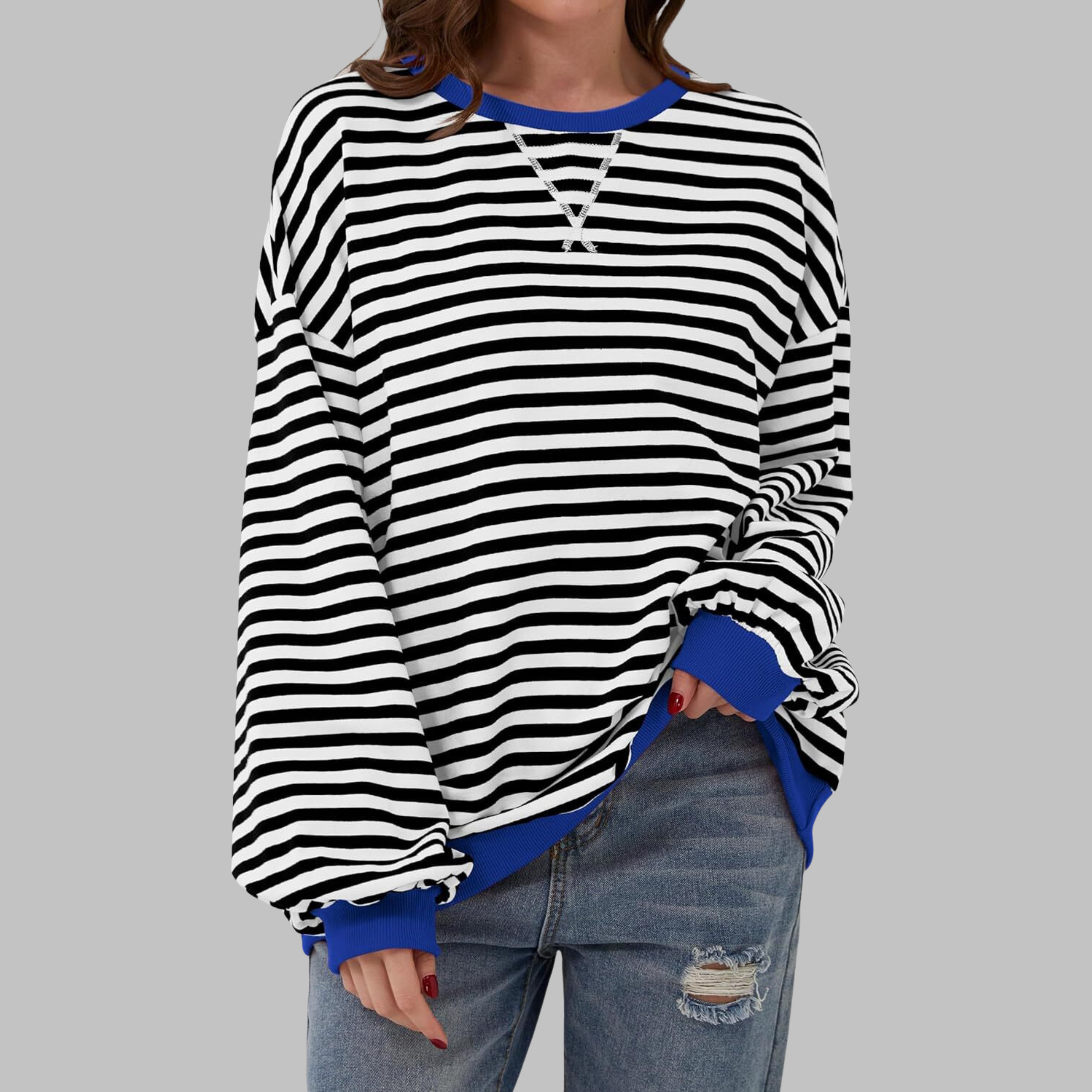 Virel Stripe Cloud Sweatshirt