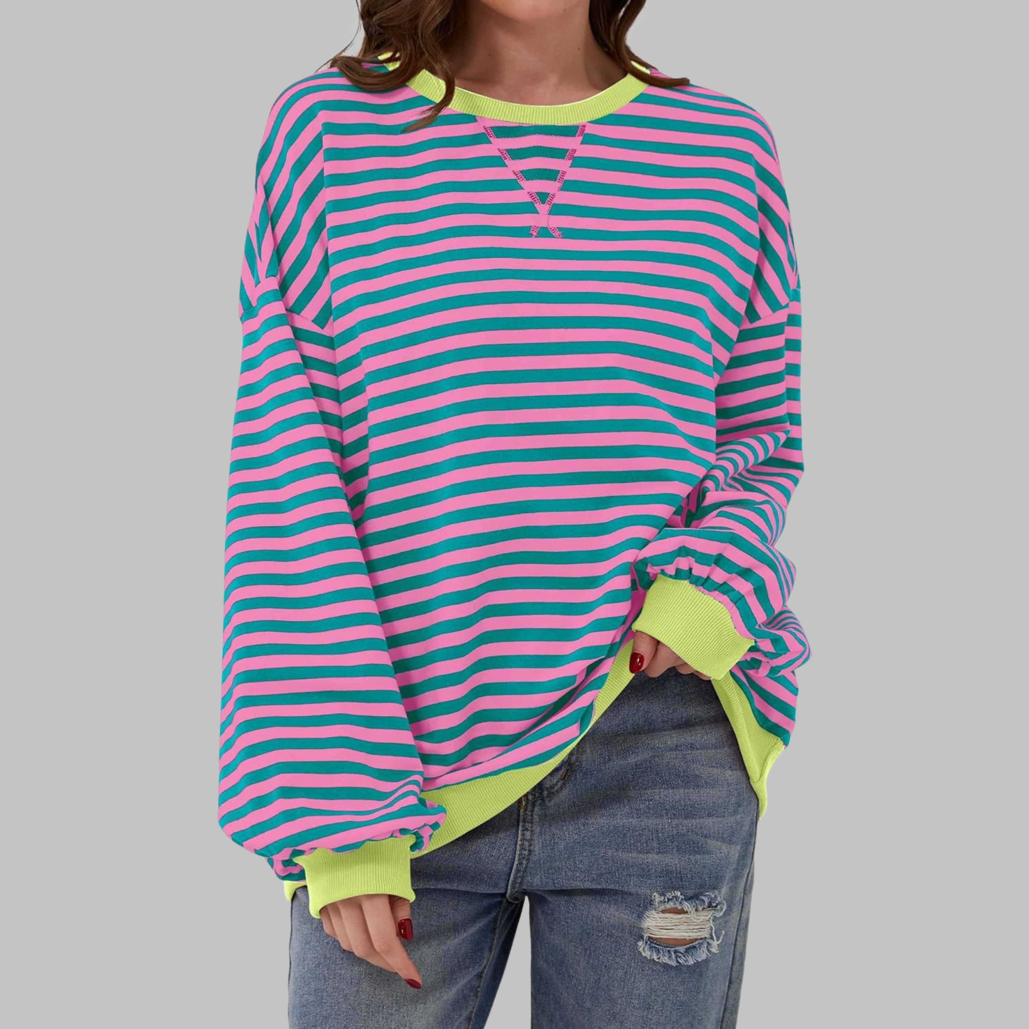Virel Stripe Cloud Sweatshirt
