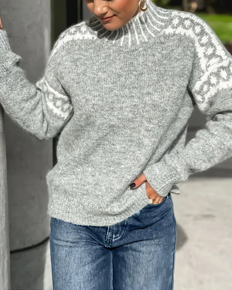 Nordelle ContrastGlow High Neck Jumper