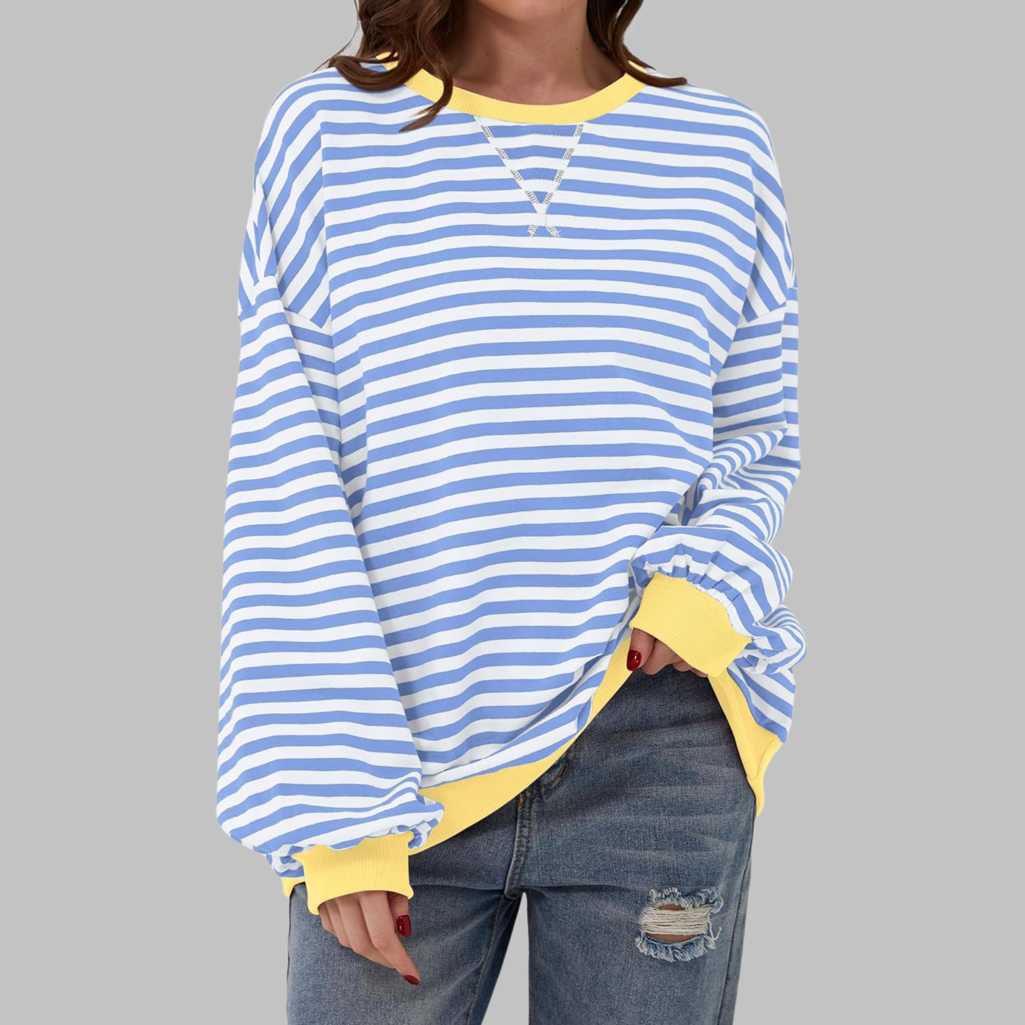 Virel Stripe Cloud Sweatshirt