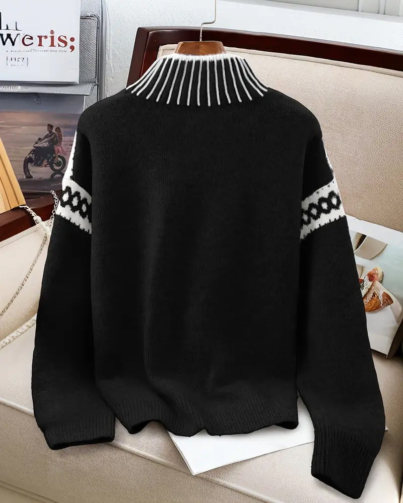 Nordelle ContrastGlow High Neck Jumper