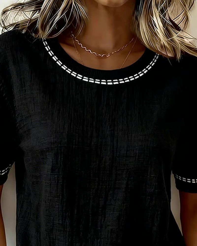 Essenza™ | Classic Round Neck Top